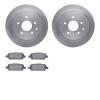 6502-67459 Brake Rotors w/5000 Advanced Brake Pads Kit, Fits Select Multiple Makes/Models, Position: Rear - image 1