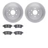 6502-67474 Brake Rotors w/5000 Advanced Brake Pads Kit, 2005-2012 Infiniti/Nissan, Position: Rear - image 1