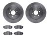 6502-67492 Brake Rotors w/5000 Advanced Brake Pads Kit, 2008-2011 Infiniti/Nissan, Position: Front - image 1