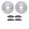 6502-67514 Brake Rotors w/5000 Advanced Brake Pads Kit, Fits Select Infiniti/Nissan, Position: Front - image 1