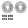 6502-67529 Brake Rotors w/5000 Advanced Brake Pads Kit, Fits Select Multiple Makes/Models, Position: Front - image 1