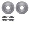 6502-67534 Brake Rotors w/5000 Advanced Brake Pads Kit, 1996-2002 Ford/Lincoln/Mercury/Mazda, Position: Front - image 1