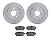 6502-67546 Brake Rotors w/5000 Advanced Brake Pads Kit, Fits Select Infiniti/Nissan, Position: Rear - image 1