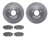6502-68025 Brake Rotors w/5000 Advanced Brake Pads Kit, 1990-1995 Infiniti/Nissan, Position: Front - image 1