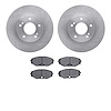 6502-68026 Brake Rotors w/5000 Advanced Brake Pads Kit, 1993-1997 Infiniti/Nissan, Position: Front - image 1