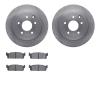 6502-68035 Brake Rotors w/5000 Advanced Brake Pads Kit, 1993-2001 Infiniti/Nissan, Position: Rear - image 1