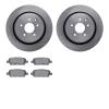 6502-68059 Brake Rotors w/5000 Advanced Brake Pads Kit, 2007-2015 Infiniti/Nissan, Position: Rear - image 1