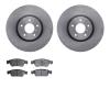 6502-68062 Brake Rotors w/5000 Advanced Brake Pads Kit, 2007-2015 Infiniti/Nissan, Position: Front - image 1