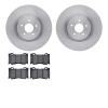 6502-68065 Brake Rotors w/5000 Advanced Brake Pads Kit, Fits Select Infiniti/Nissan, Position: Front - image 1