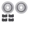 6502-68068 Brake Rotors w/5000 Advanced Brake Pads Kit, 2008-2020 Infiniti/Nissan, Position: Rear - image 1