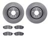 6502-68071 Brake Rotors w/5000 Advanced Brake Pads Kit, 2014-2014 Infiniti/Nissan, Position: Front - image 1