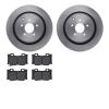 6502-68077 Brake Rotors w/5000 Advanced Brake Pads Kit, Fits Select Infiniti/Nissan, Position: Rear - image 1