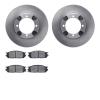 6502-72049 Brake Rotors w/5000 Advanced Brake Pads Kit, 1991-1992 Multiple Makes/Models, Position: Front - image 1