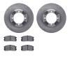 6502-72053 Brake Rotors w/5000 Advanced Brake Pads Kit, 1985-1990 Multiple Makes/Models, Position: Front - image 1