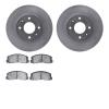 6502-72083 Brake Rotors w/5000 Advanced Brake Pads Kit, 1985-1987 Mitsubishi, Position: Front - image 1