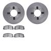 6502-72090 Brake Rotors w/5000 Advanced Brake Pads Kit, 1984-1990 Multiple Makes/Models, Position: Front - image 1
