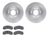 6502-72107 Brake Rotors w/5000 Advanced Brake Pads Kit, 1991-2004 Multiple Makes/Models, Position: Front - image 1