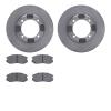 6502-72119 Brake Rotors w/5000 Advanced Brake Pads Kit, 1991-1992 Multiple Makes/Models, Position: Front - image 1