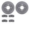 6502-72164 Brake Rotors w/5000 Advanced Brake Pads Kit, 1992-1996 Multiple Makes/Models, Position: Front - image 1