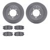 6502-72170 Brake Rotors w/5000 Advanced Brake Pads Kit, 1992-1996 Mitsubishi, Position: Rear - image 1
