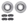 6502-72269 Brake Rotors w/5000 Advanced Brake Pads Kit, 1986-1995 Multiple Makes/Models, Position: Front - image 1