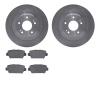 6502-72304 Brake Rotors w/5000 Advanced Brake Pads Kit, Fits Select Mitsubishi, Position: Rear - image 1