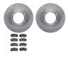 6502-72314 Brake Rotors w/5000 Advanced Brake Pads Kit, 2010-2011 Freightliner, Position: Front - image 1