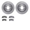 6502-72320 Brake Rotors w/5000 Advanced Brake Pads Kit, Fits Select Multiple Makes/Models, Position: Front - image 1