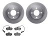 6502-73098 Brake Rotors w/5000 Advanced Brake Pads Kit, 1983-1985 Audi/Volkswagen, Position: Front - image 1