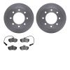 6502-73106 Brake Rotors w/5000 Advanced Brake Pads Kit, 1983-1986 Audi/Volkswagen, Position: Front - image 1