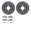 6502-73133 Brake Rotors w/5000 Advanced Brake Pads Kit, 1990-1998 Audi/Volkswagen, Position: Front - image 1