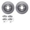 6502-73136 Brake Rotors w/5000 Advanced Brake Pads Kit, 1990-1991 Audi/Volkswagen, Position: Front - image 1