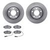 6502-73145 Brake Rotors w/5000 Advanced Brake Pads Kit, 1990-1997 Audi/Volkswagen, Position: Front - image 1