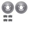 6502-73185 Brake Rotors w/5000 Advanced Brake Pads Kit, 1999-2004 Audi/Volkswagen, Position: Rear - image 1