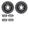 6502-73216 Brake Rotors w/5000 Advanced Brake Pads Kit, 2004-2009 Audi/Volkswagen, Position: Rear - image 1