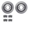 6502-73219 Brake Rotors w/5000 Advanced Brake Pads Kit, 2004-2005 Audi/Volkswagen, Position: Rear - image 1