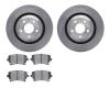 6502-73255 Brake Rotors w/5000 Advanced Brake Pads Kit, 2005-2011 Audi/Volkswagen, Position: Rear - image 1