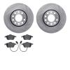 6502-73261 Brake Rotors w/5000 Advanced Brake Pads Kit, 1992-1998 Audi/Volkswagen, Position: Front - image 1