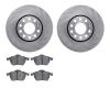 6502-73262 Brake Rotors w/5000 Advanced Brake Pads Kit, 1996-1999 Audi/Volkswagen, Position: Front - image 1
