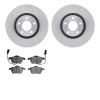 6502-73283 Brake Rotors w/5000 Advanced Brake Pads Kit, 1999-2006 Audi/Volkswagen, Position: Front - image 1