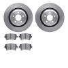 6502-73304 Brake Rotors w/5000 Advanced Brake Pads Kit, 2007-2011 Audi/Volkswagen, Position: Rear - image 1