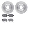 6502-73343 Brake Rotors w/5000 Advanced Brake Pads Kit, 2008-2016 Audi/Volkswagen, Position: Rear - image 1