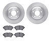 6502-73346 Brake Rotors w/5000 Advanced Brake Pads Kit, 2016-2020 Audi/Volkswagen, Position: Rear - image 1