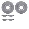 6502-74081 Brake Rotors w/5000 Advanced Brake Pads Kit, 1987-1993 Audi/Volkswagen, Position: Front - image 1