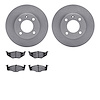6502-74082 Brake Rotors w/5000 Advanced Brake Pads Kit, 1997-1998 Audi/Volkswagen, Position: Front - image 1
