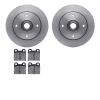 6502-74108 Brake Rotors w/5000 Advanced Brake Pads Kit, 1965-1972 Audi/Volkswagen, Position: Front - image 1