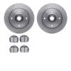 6502-74110 Brake Rotors w/5000 Advanced Brake Pads Kit, 1973-1974 Audi/Volkswagen, Position: Front - image 1
