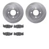 6502-74121 Brake Rotors w/5000 Advanced Brake Pads Kit, 1980-1984 Audi/Volkswagen, Position: Front - image 1