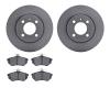 6502-74176 Brake Rotors w/5000 Advanced Brake Pads Kit, 1984-1984 Audi/Volkswagen, Position: Front - image 1