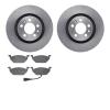 6502-74197 Brake Rotors w/5000 Advanced Brake Pads Kit, 1998-1999 Audi/Volkswagen, Position: Front - image 1